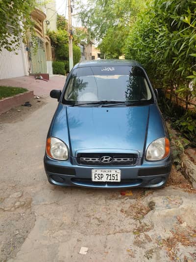 Santro car Blue color home use