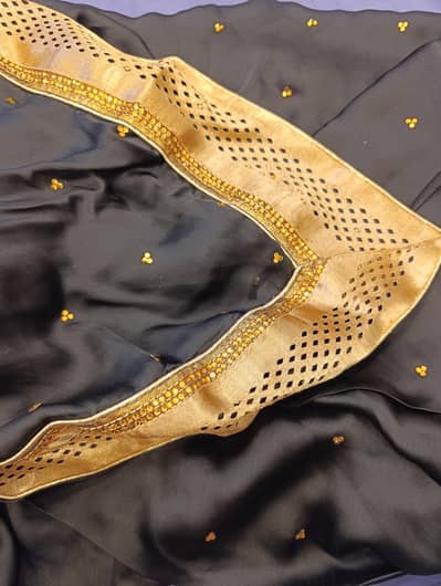 Black Sari from India
