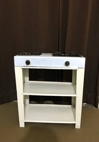 2 Burner Gas Stove with Stand