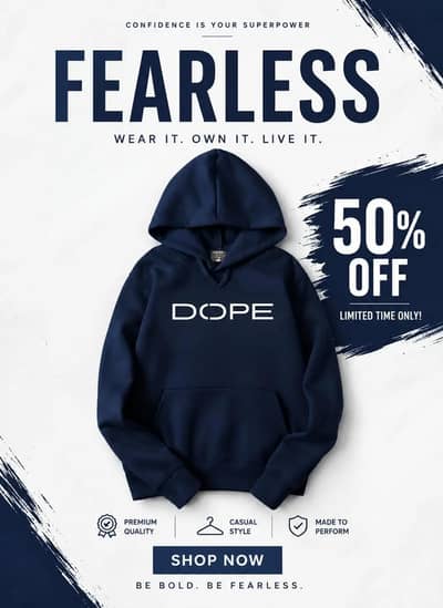 1 Pc Men's Fleece Printed Hoodie