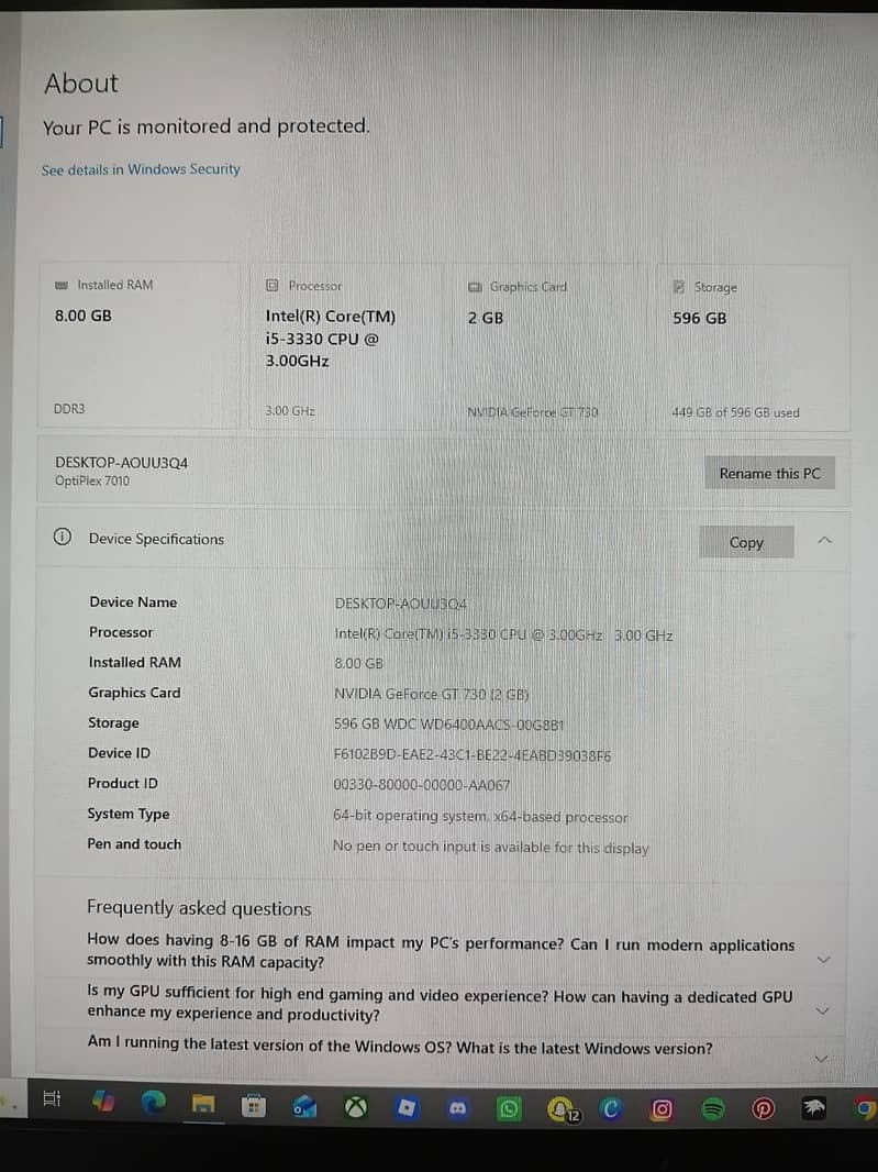 I am selling my basic Gamming Pc 6