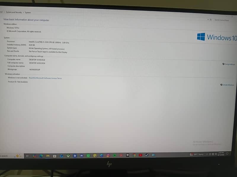 I am selling my basic Gamming Pc 7