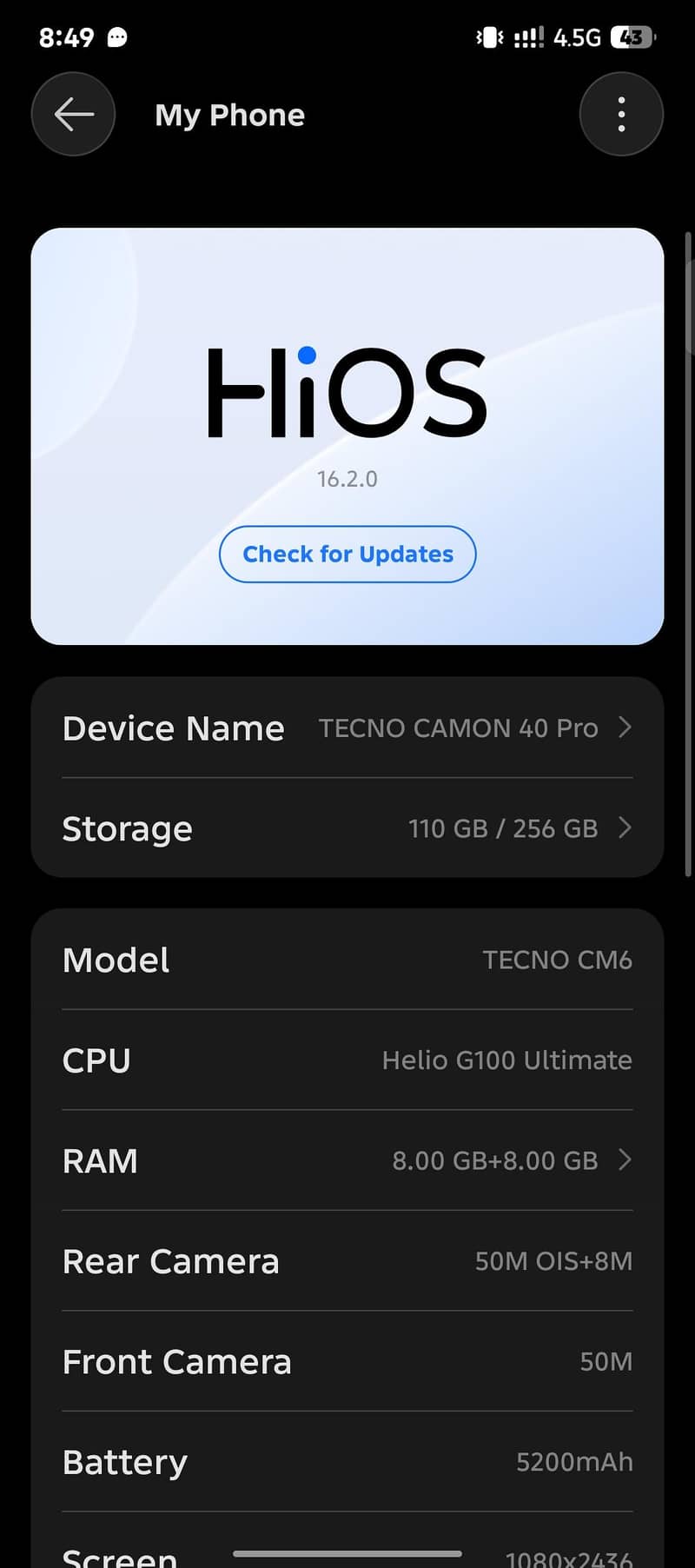 Tecno CAMON 40 Pro 4