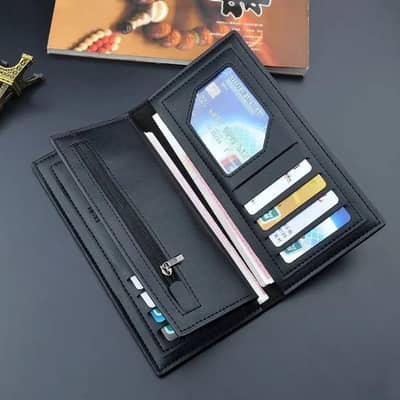 WORSON Gents Long Leather Wallet - Black & Brown