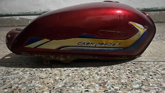 Honda CD 70 2022 Original Fuel Tank – Cash Deposit Sticker