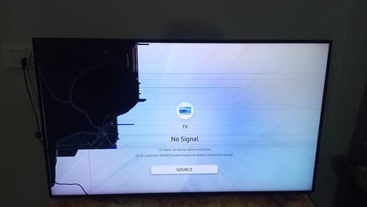 55 LED tv  broken panel