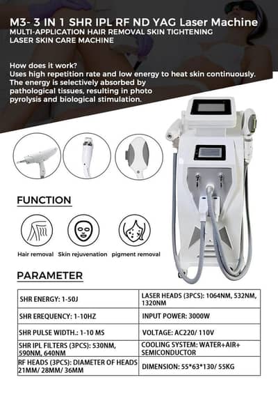 Laser hair removal Machines available