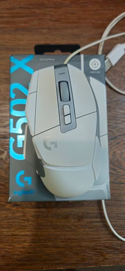 Logitech G502 X Wired Gaming Mouse (White) – Hero 25K – 1 Year Used