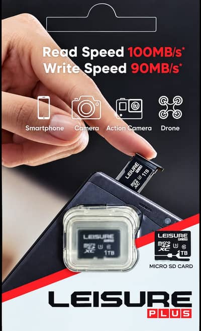 Micro SD Card Leisure Plus 1TB - Brand New (Stock Available) for sale