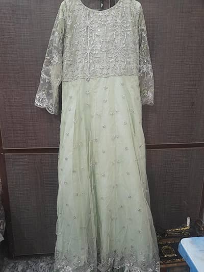 mint Green maxi wedding wear