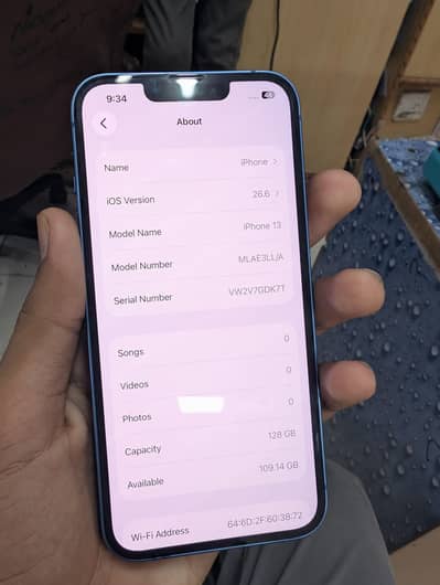IPhone 13 PTA Approved All ok 128GB
