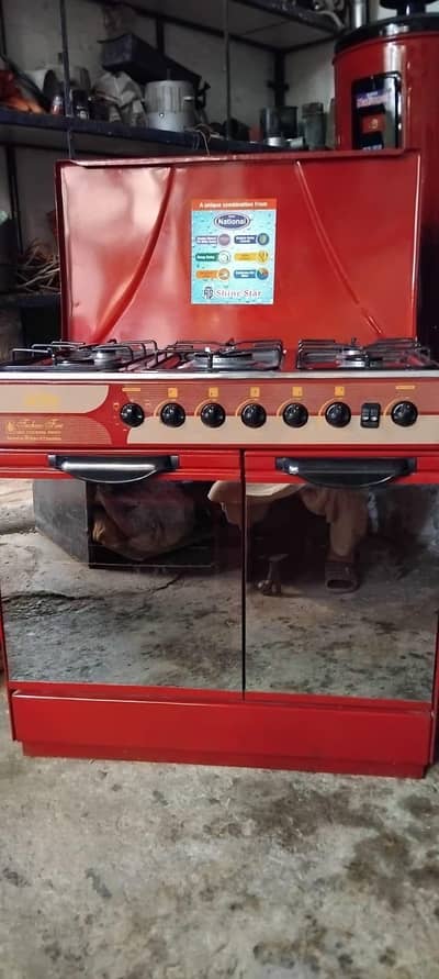cooking range red colour