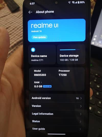 Realme C71 . Urgent Sale ‼