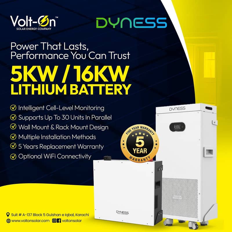 DYNESS BATTERY COMPLETE RANGE 0