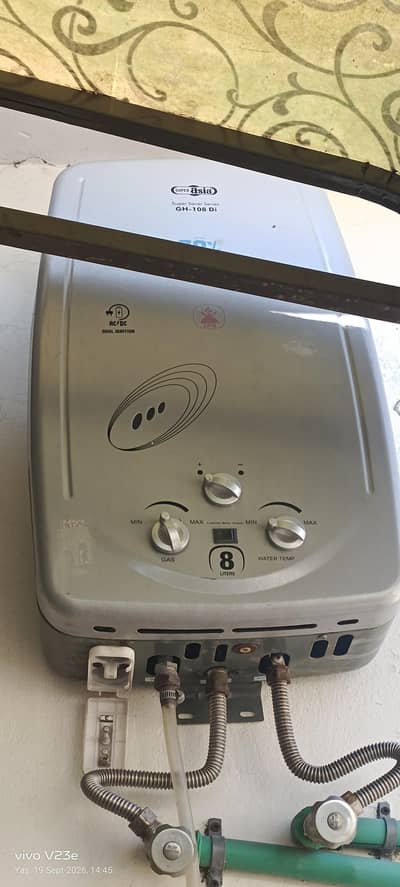 Super Asia instant gas LPG geyser 8L