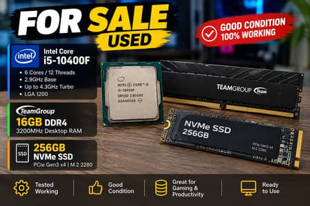 i5-10400F + 16GB DDR4 3200 + 256GB NVMe