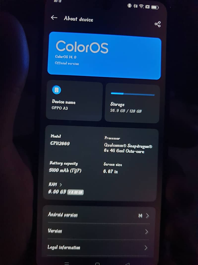 OPPO A3 8