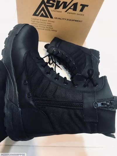 In discount Black swat kneehigh boot mens