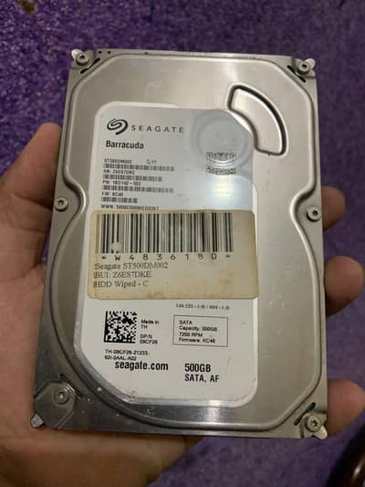 Seagate 500 GB Hard Drive with new window installed