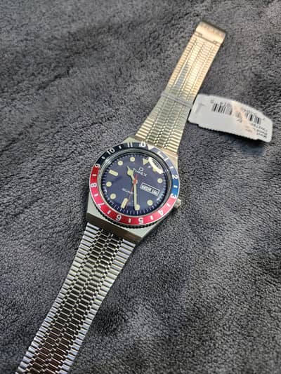 Q Timex Reissue 38mm (Pepsi Bezel) - Brand New Box & Papers