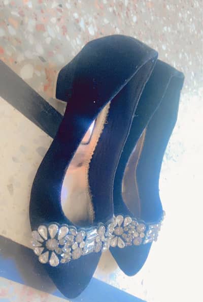 Velvet shoes
