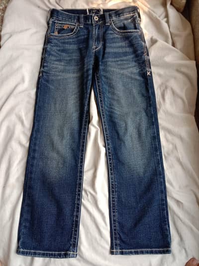 Classic Indigo Wash Straight-Leg Denim