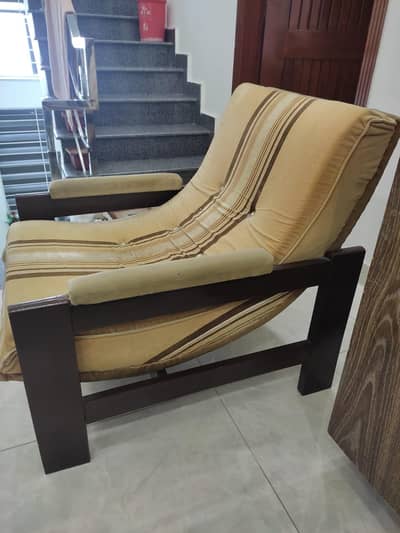 Wooden sofa set
