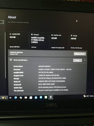 :  Dell Latitude 7280