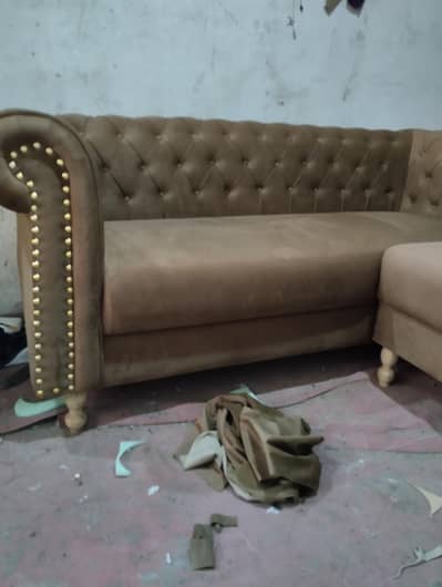 Chester L shave Corner sofa with Molty Foam