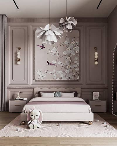 wall molding. media wall. bedroom design. office design. interior