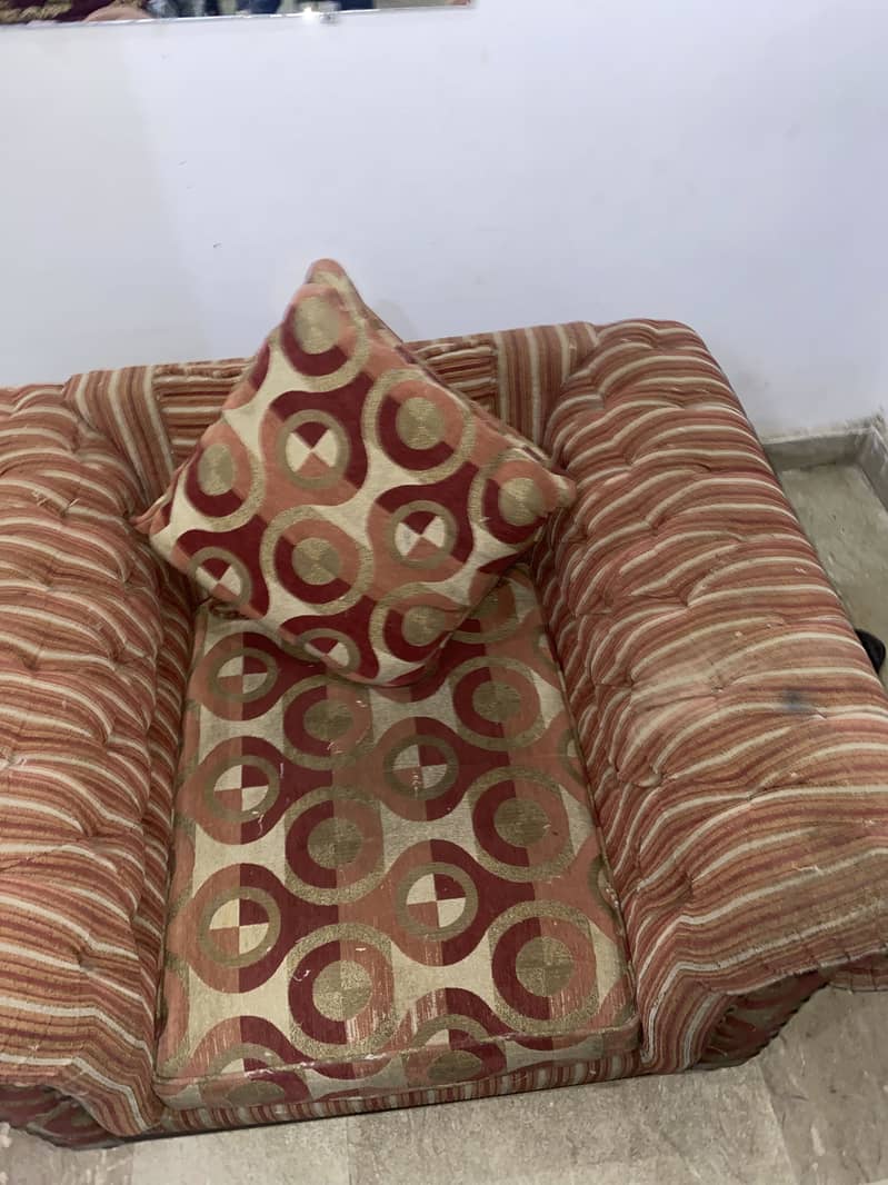 Single seater 2 psc sofa set 0