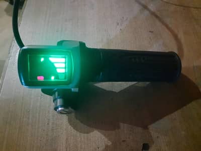 Electric bike / scootey  throttle  Race with LED battery  bar graph.