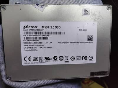 1Tb Ssd Micron 2.4" branded