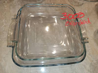 New Glass Branded dishes and bowls