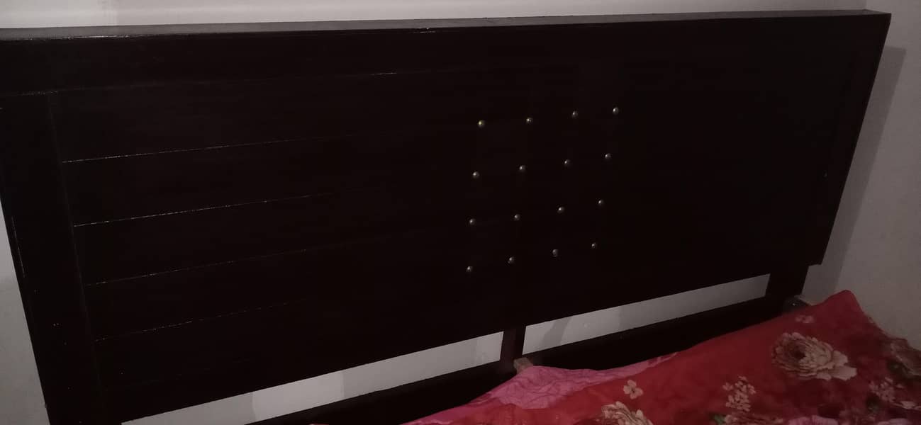 بالکل نیا لکڑی کا ڈبل بیڈ — صرف 15,000 روپے | COD 1