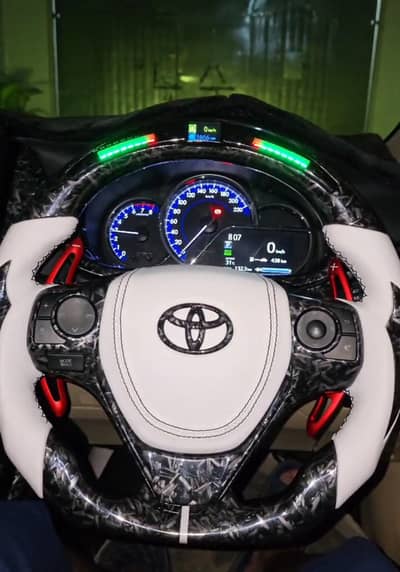 Corolla/Yaris Forged Carbon LED Steering Complete