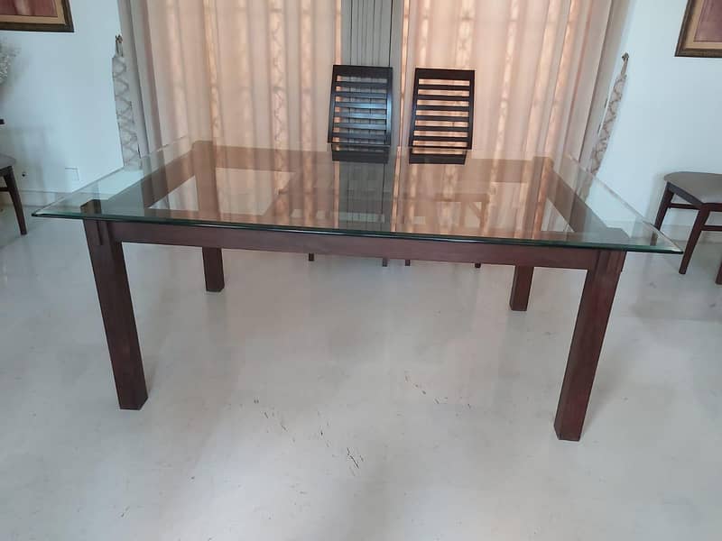Glass top dining table 2