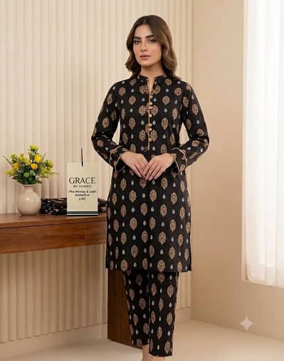 Original unstitched 2 piece cotton suit -New collection