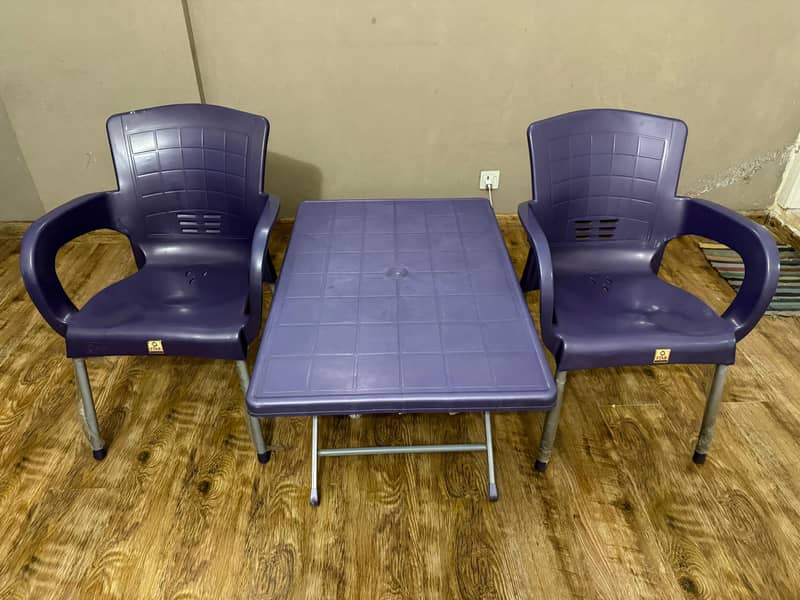 plastic chairs withTable 0
