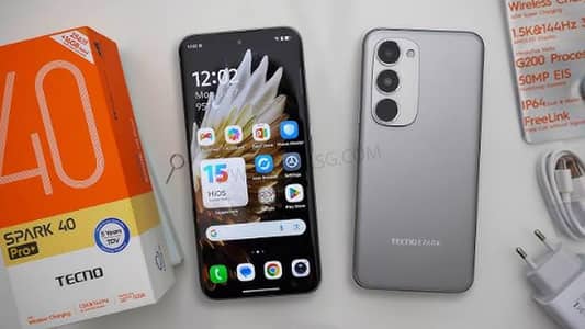 Tecno Spark 40 Pro+  –  Box, Charger & Warranty Available