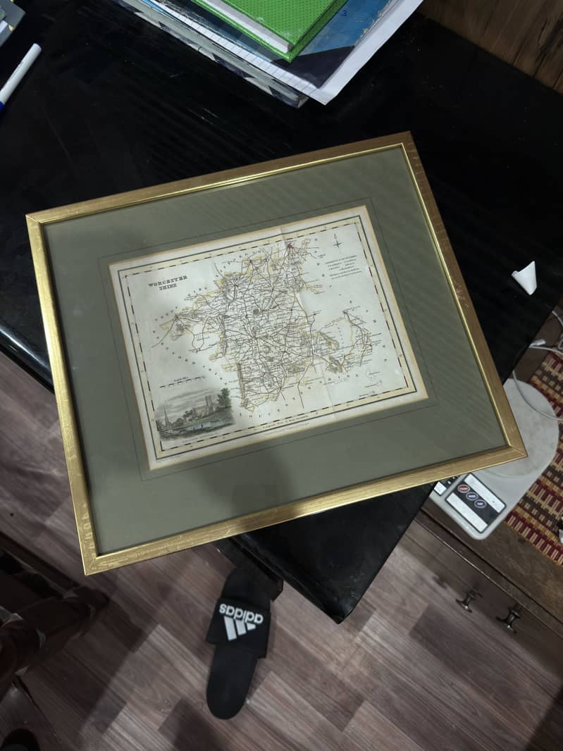 antique engraved map 1