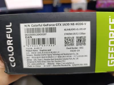 Geforce GTX 1630 4G DDR6