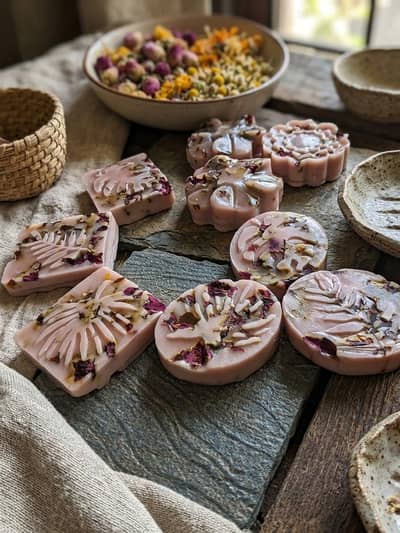 Rose petal soap for sale