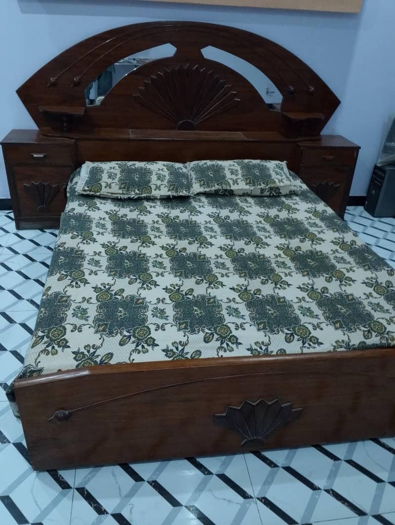 Wodden Double Bed 1