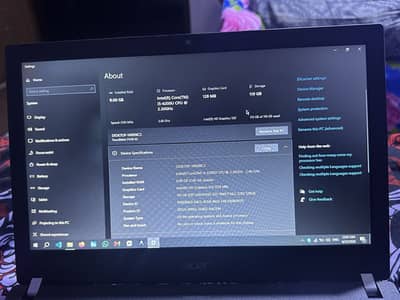 Acer travel mate 8 gb ram 256 ssd  i5 6 gen
