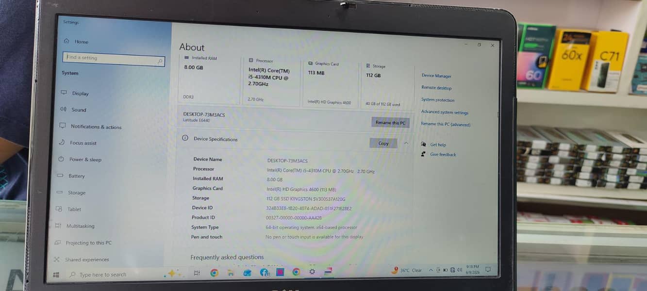 Dell latitude E6440 1