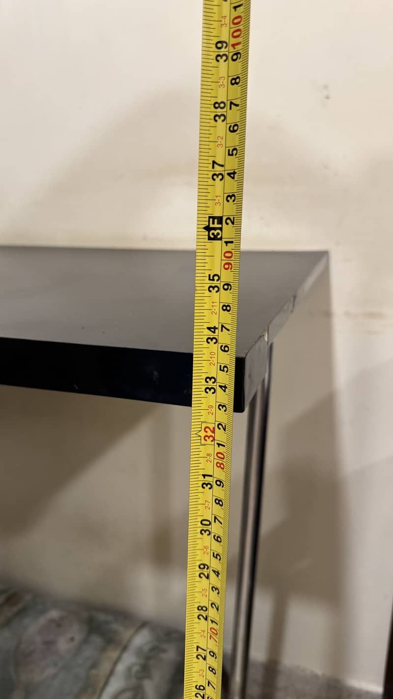 L shape computer corner table with wire hole 7
