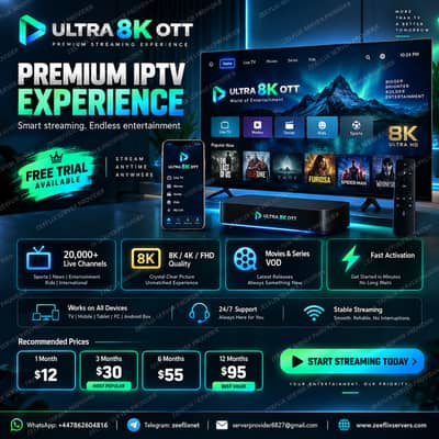 Ultra 8K – Premium Streaming with a Free Trial & Reasonable Prices
