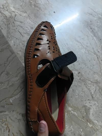 brown sandals