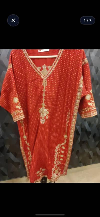 khaadi embroided 2 piece